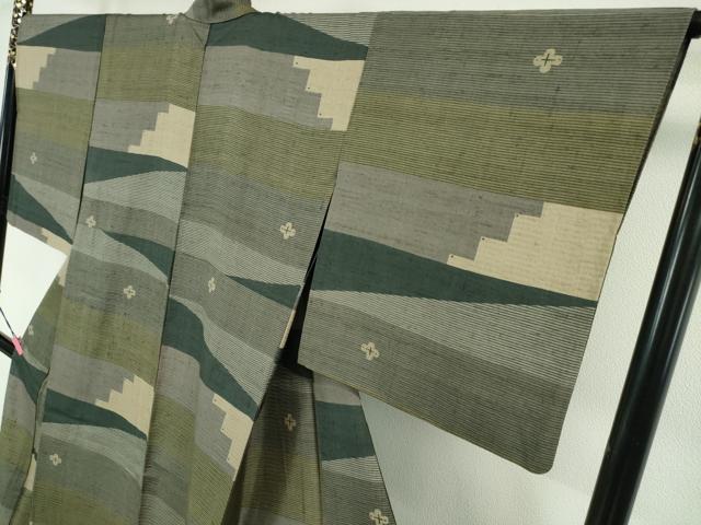 平和屋本店▽極上 Maru Factory 丸山正 紬 単衣 逸品 DZAA3705kh5