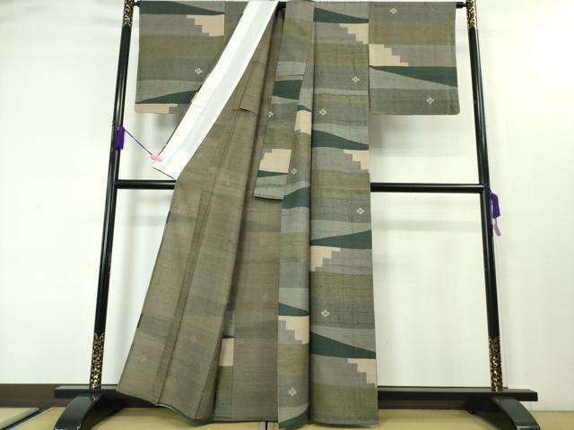 平和屋本店▽極上 Maru Factory 丸山正 紬 単衣 逸品 DZAA3705kh5