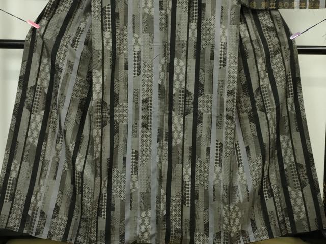 平和屋本店●極上 本場大島紬 12マルキ 十八算 古代染色純泥染 名物裂 永長織物謹製 証紙付き 逸品 DZAA3708kh5