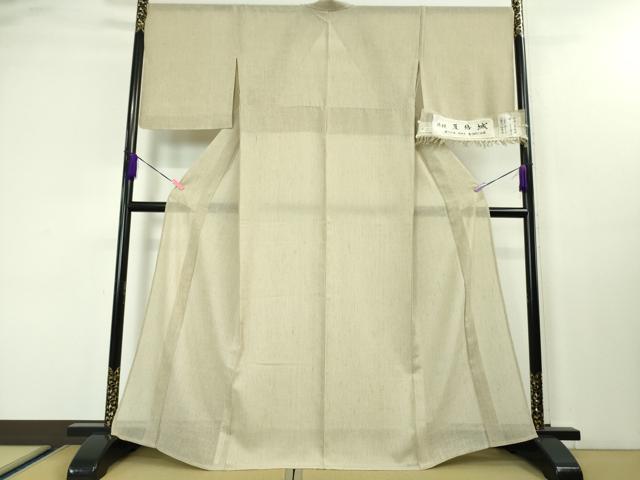 平和屋本店■希少 夏物 結城紬 夏結城 奥順謹製 織・青木静子 証紙付き 逸品 未使用 DZAA3719kh5