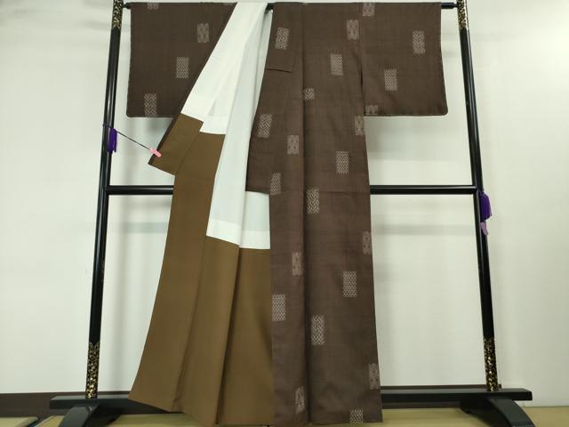 平和屋本店■希少 本場結城紬 重要無形文化財 池田重子コレクション 奥順謹製 緯絣 石川五男作 憲法色地 鑑定証・証紙付 逸品 DZAA3722kh5