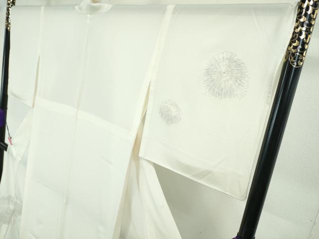 平和屋本店■極上 夏物 訪問着 絽 総刺繍 花火 象牙色地 逸品 DZAA3724kh5