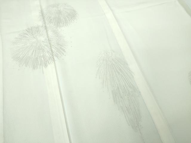 平和屋本店■極上 夏物 訪問着 絽 総刺繍 花火 象牙色地 逸品 DZAA3724kh5