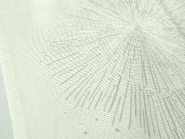 平和屋本店■極上 夏物 訪問着 絽 総刺繍 花火 象牙色地 逸品 DZAA3724kh5
