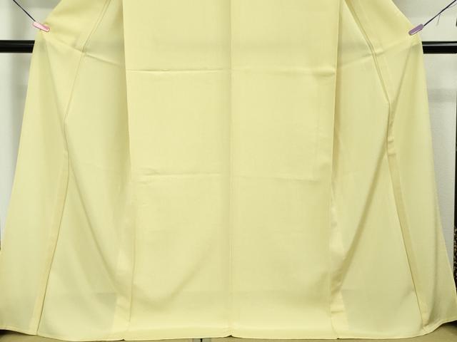 平和屋本店■極上 江戸小紋 単衣 角通し 女郎花色×象牙色 逸品 未使用 DZAA3763kh5