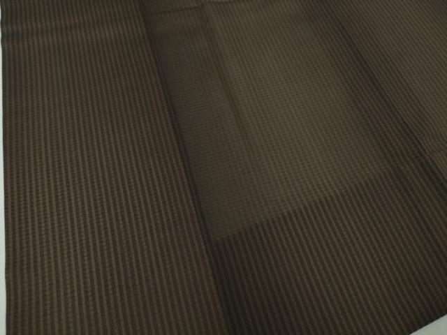 平和屋本店■極上 道行コート スリーシーズン 春夏秋 塵除け ロング丈 縞 暈し染め 染の近江謹製 逸品 未使用 DZAA3765kh5