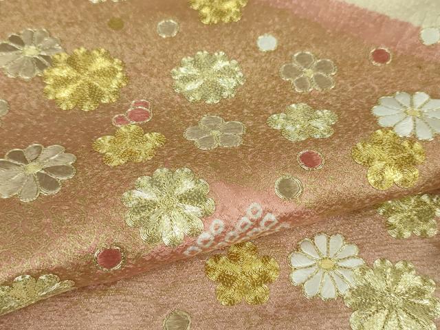 平和屋本店■極上 十日町 名門青柳高級ブランド 大喜百花 訪問着 駒刺繍 絞り 吉祥花文 金銀糸 逸品 DZAA3820kh5