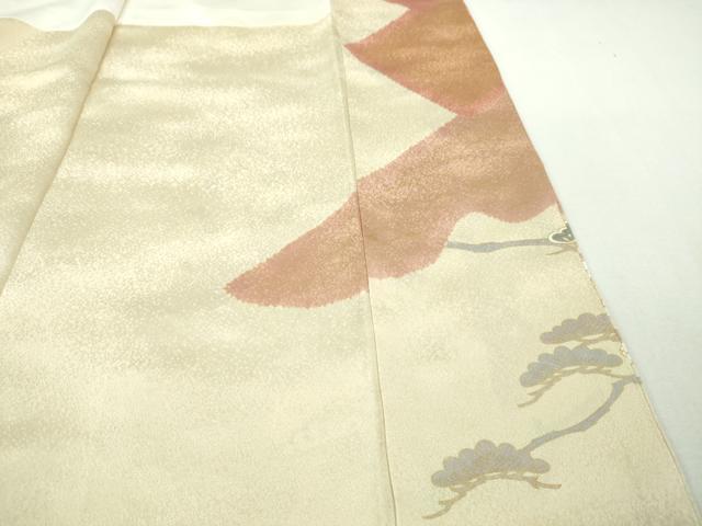 平和屋本店■極上 十日町 名門青柳高級ブランド 大喜百花 訪問着 駒刺繍 絞り 吉祥花文 金銀糸 逸品 DZAA3820kh5