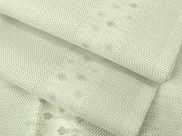 平和屋本店▽極上 本場大島紬 夏大島 白大島 道中着 ロング丈 スリーシーズン 春夏秋 塵除け 間道 逸品 DZAA3846kh5