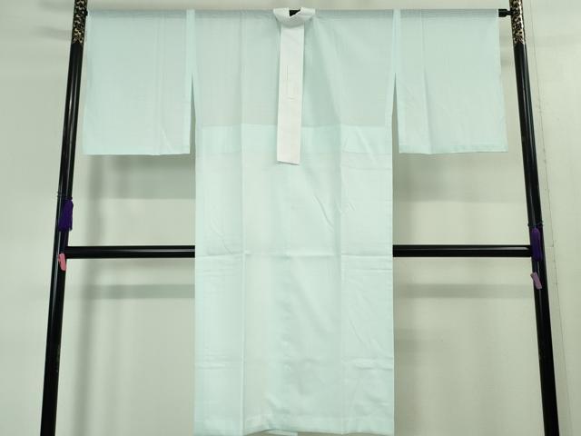 平和屋本店■夏物 長襦袢 変わり絽 白藍色 洗える着物 未使用 DZAA3850kh5
