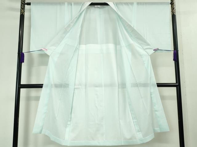 平和屋本店■夏物 長襦袢 変わり絽 白藍色 洗える着物 未使用 DZAA3850kh5