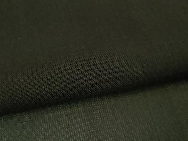 平和屋本店■希少 夏物 本場黄八丈 夏黄八 紗紬 伝統工芸士 西條吉広 黒地 証紙付き 逸品 未使用 DZAA4031kh5