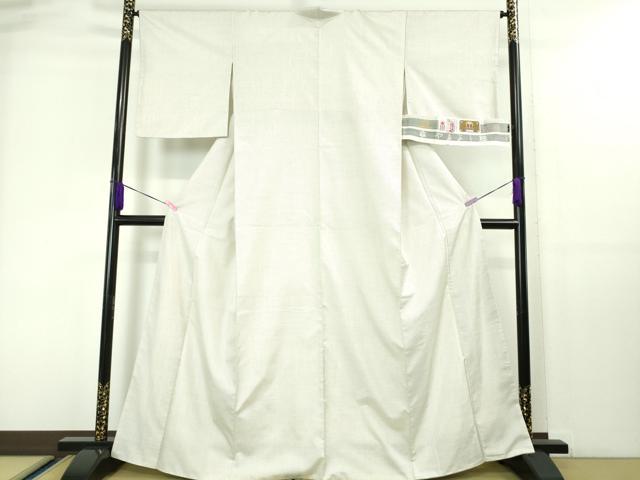 平和屋本店■極上 本場大島紬 白大島 一元絣 やまよし紬謹製 証紙付き 逸品 DZAA4055kh5