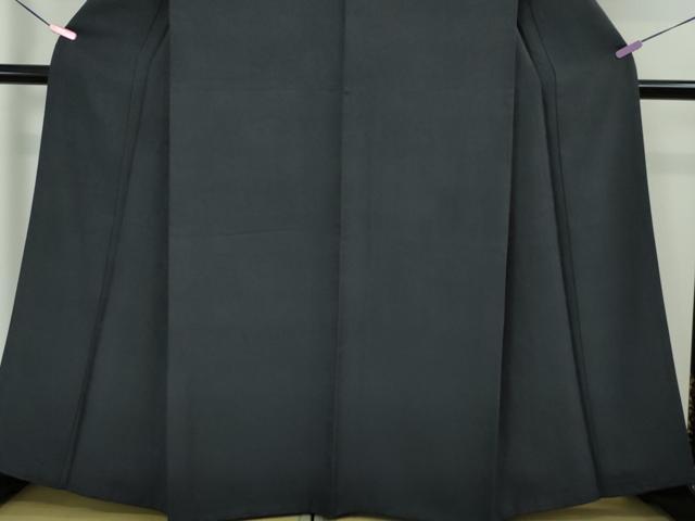 平和屋本店■極上 皇室伊勢神宮御用 山口美術織物 山口弘躬 お召 色無地 千八唐織 御唐衣 黄金の実り 藍鉄色地 反端付き 逸品 DZAA4074kh5
