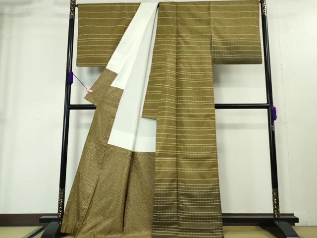 平和屋本店●極上 二代目 川村久太郎 石川県指定無形文化財 牛首紬 白山工房 手織り 訪問着 証紙付き 逸品 DZAA4088kh5