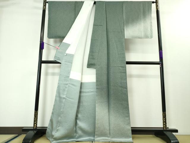 平和屋本店■極上 久保田一竹 幻の辻が花 訪問着 暈し染め 金通し地 反端付き 逸品 未使用 DZAA4103kh5