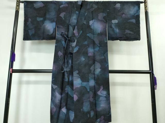 平和屋本店■極上 道中着 スリーシーズン 春夏秋 塵除け ロング丈 紋紗 暈し染め ますいわ屋扱い 逸品 未使用 DZAA4105kh5