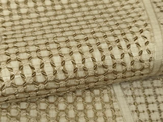 平和屋本店■極上 中国三大刺繍 スワトウ刺繍 汕頭刺繍 本場縞大島紬 よろけ縞 寿紬工場謹製 証紙付き 逸品 DZAA4132kh5