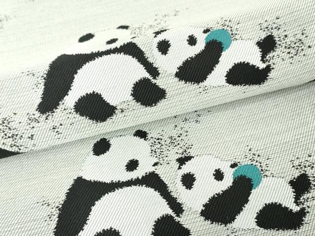 平和屋本店■極上 西陣 大光謹製 六通柄袋帯 パンダ 証紙付き 逸品 新品 DZAA4181kh5