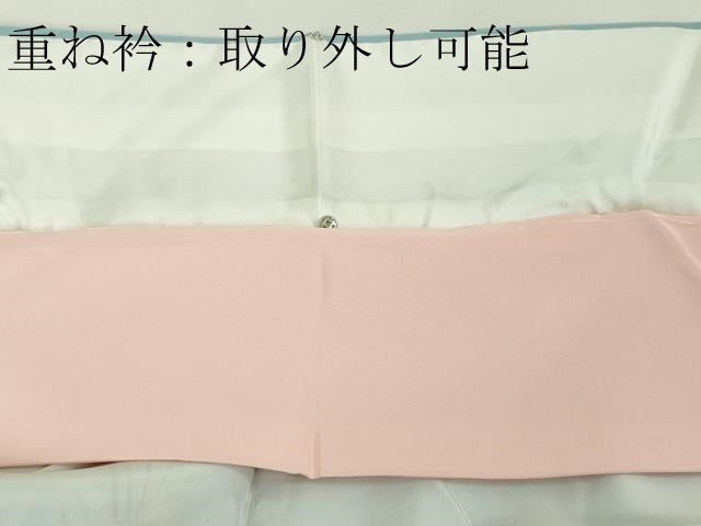 平和屋本店●極上 本加賀友禅作家 寺井英世 訪問着 枝垂れ花松文 暈し染め 逸品 DZAA4215kh5