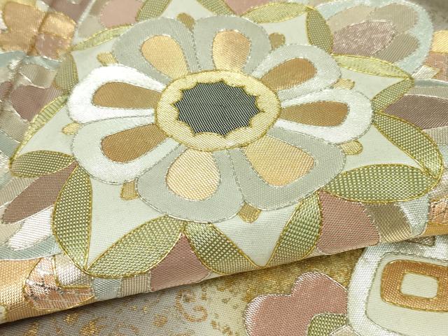 平和屋本店■希少 皇室献上作家 野村静枝 佐賀錦 色留袖 駒刺繍 花唐草文 暈し染め 秘色色地 金銀彩 逸品 DZAA4229kh5
