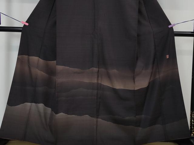 平和屋本店■極上 伝統工芸士 曽根武勇 訪問着 紬地 霞文 逸品 DZAA4243kh5