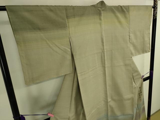 平和屋本店■極上 五代目・諏訪好風 紅花紬 米沢 訪問着 野々花染 逸品 未使用 DZAA4294kh5