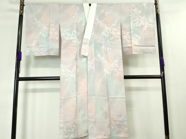 平和屋本店■極上 久保田一竹 幻の辻が花 訪問着・長襦袢(無双仕立て)セット 暈し染め 銀通し地 やまと金ラベル 逸品 未使用 DZAA4430kh5