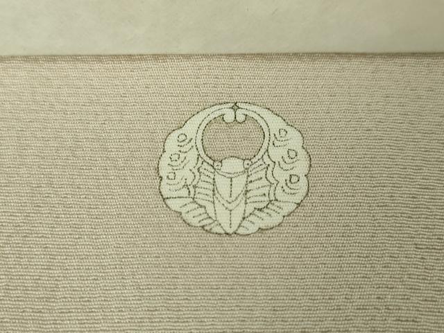 平和屋本店■極上 人間国宝 福田喜三郎 色留袖 刺繍 結び紐 暈し染め 亜麻色地 金糸 大丸扱い 逸品 未使用 DZAA4433kh5