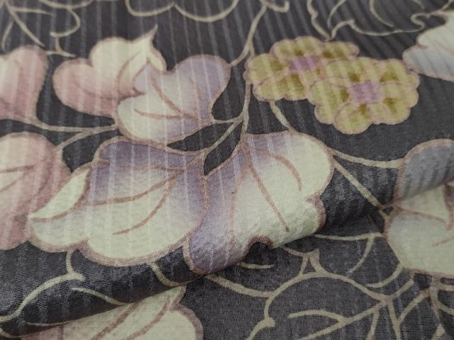 平和屋本店●極上 京都府認定 京の名工 雛屋友禅 小紋 蔦の葉花文 逸品 DZAA4477kh5