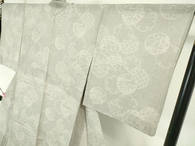 平和屋本店*極上 夏物 越後夏結城物語 夏結城 100亀甲 白新染織 雪輪重ね 証紙付き 逸品 DZAA4485kh5