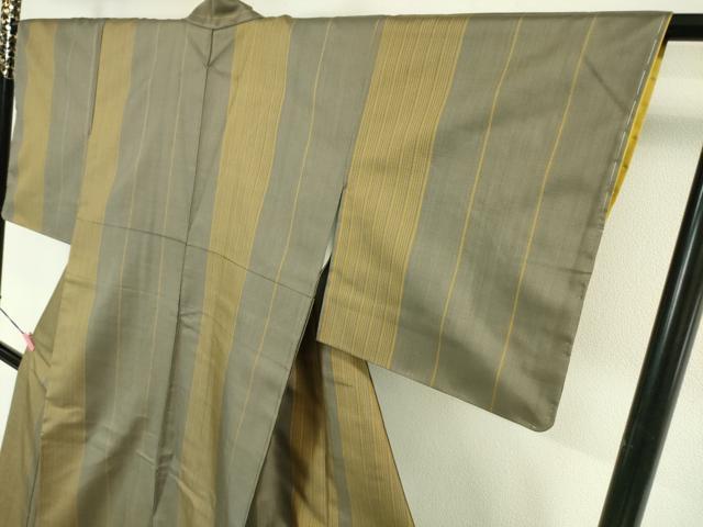 平和屋本店■極上 本場黄八丈 まるまなこ 紬 逸品 未使用 DZAA4509kh5