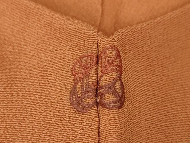 平和屋本店■極上 銀座 志ま亀 訪問着 吉祥花文 蜜柑色地 たとう紙付き 逸品 未使用 DZAA4538kh5