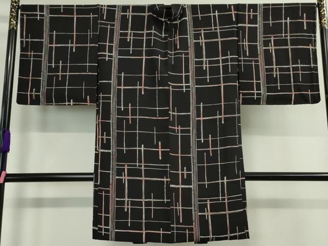 平和屋本店#極上 長羽織 黒地 逸品 未使用 DZAA4616kh5