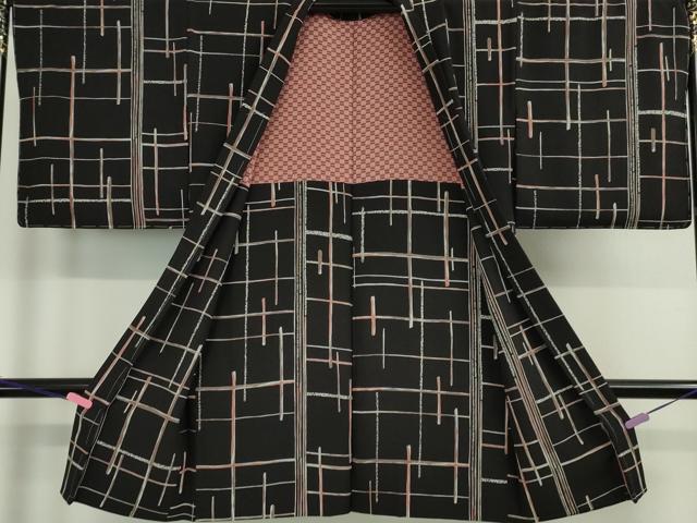 平和屋本店#極上 長羽織 黒地 逸品 未使用 DZAA4616kh5