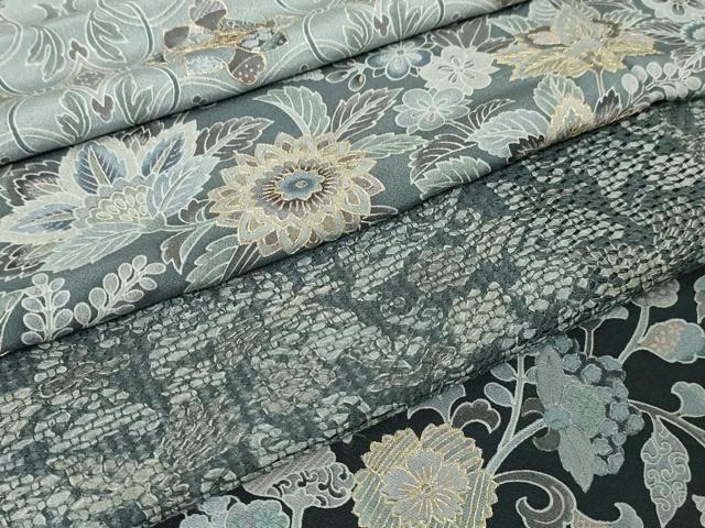 平和屋本店■極上 中国三大刺繍 スワトウ刺繍 汕頭刺繍 訪問着 更紗花唐草文 暈し染め 金糸 逸品 DZAA4639kh5