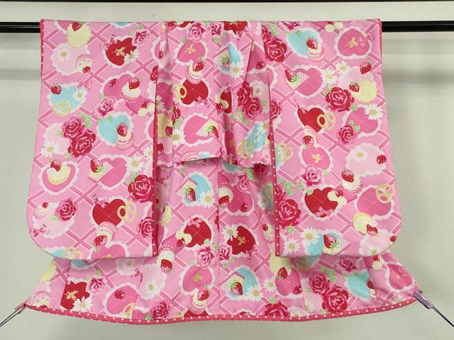 平和屋本店■極上 松田聖子 SEIKO MATSUDA 子供 七五三 女の子 3歳 祝着・長襦袢(半衿刺繍)・被布 3点セット 洗える着物 逸品 DZAA4674kh5