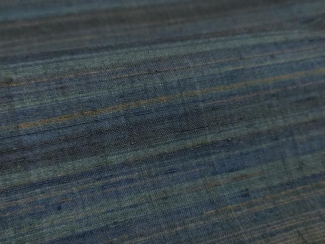 平和屋本店●希少 郡上紬 草木染 訪問着 横段文 高島屋扱い 逸品 DZAA4687kh5