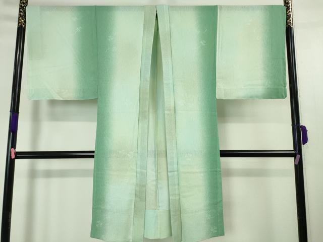 平和屋本店▽極上 長羽織 スリーシーズン 春夏秋 塵除け クローバー 暈し染め 逸品 未使用 DZAA4713kh5