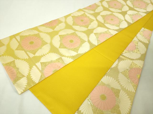 平和屋本店●最高級 人間国宝 北村武資 煌彩錦 六通柄袋帯 菊紋 金糸 逸品 DZAA4812kh5