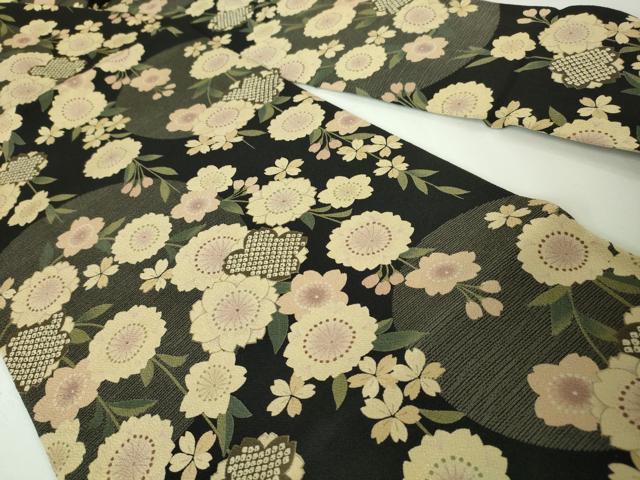 平和屋本店■極上 九寸名古屋帯 枝垂れ桜 紫黒色地 鬼しぼ縮緬 逸品 DZAA4818kh5