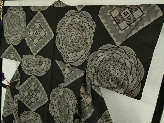 平和屋本店●希少 本場大島紬 現代龍郷絣 鈴乃屋扱い 逸品 DZAA4861kh5