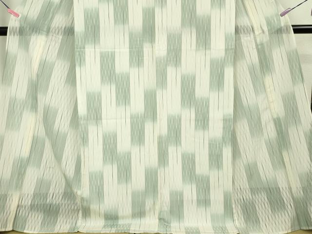 平和屋本店■極上 夏物 明石ちぢみ 市松文様 逸品 DZAA4881kh5