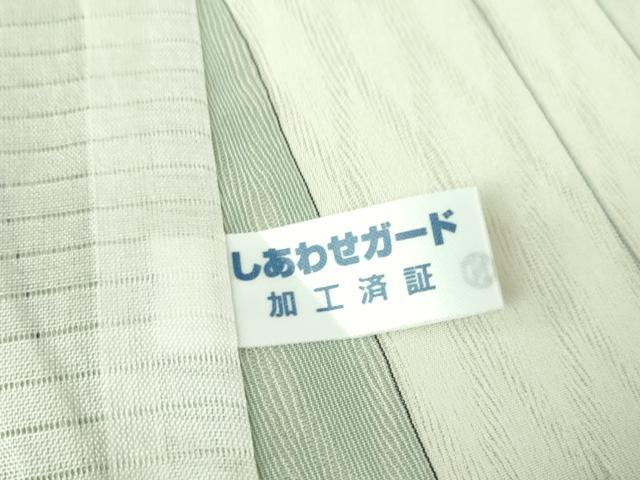 平和屋本店■極上 夏物 明石ちぢみ 市松文様 逸品 DZAA4881kh5