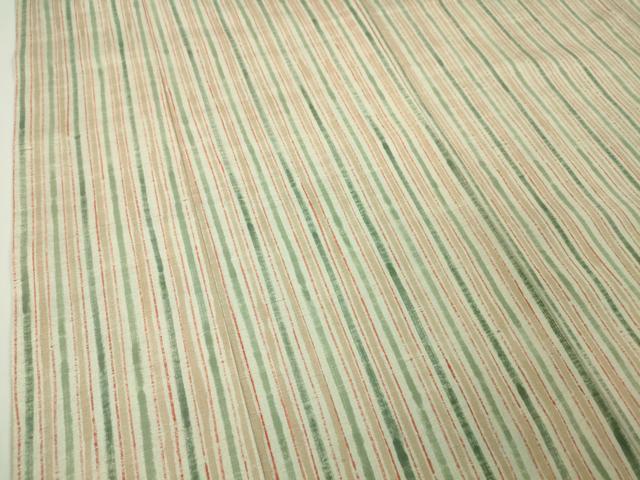 平和屋本店●極上 染司よしおか 五代目 吉岡幸雄 紬 縞 逸品 DZAA4973kh5