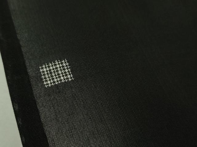 平和屋本店*極上 夏物 銀座もとじ 紗紬 色紙文 黒地 逸品 DZAA4979kh5