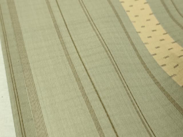 平和屋本店*極上 夏物 東郷織物謹製 本場大島紬 夏大島紬 間道 三越扱い 逸品 DZAA4982kh6