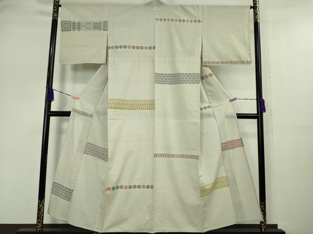 平和屋本店▽極上 綿薩摩 東郷織物謹製 手織 単衣 綿 逸品 DZAA5062kh5