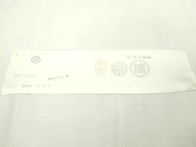 平和屋本店●極上 中国三大刺繍 相良刺繍 総刺繍 訪問着 作家物 吉祥花文 暈し染め 金糸 反端付き 逸品 未使用 DZAA5074kh6