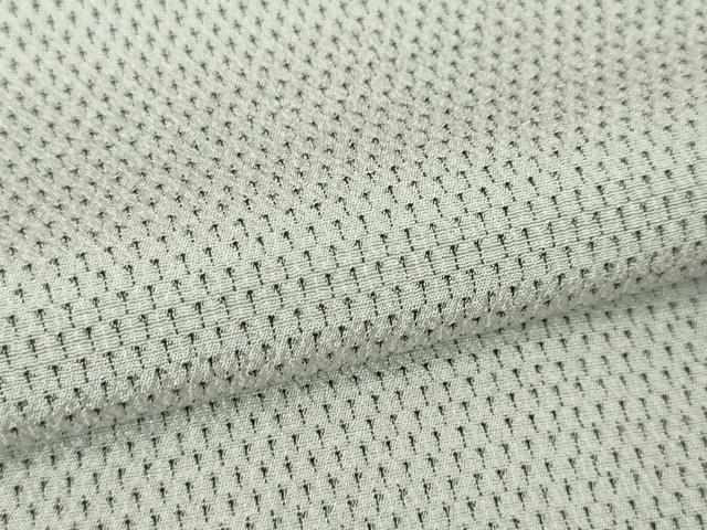 平和屋本店■極上 本塩沢 やまだ織 単衣 蚊絣 桑原タツノ作 証紙付き 逸品 DZAA5096kh5